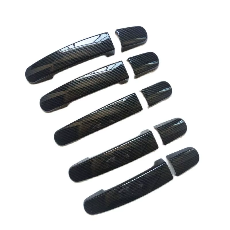 Couvercle de poignée de porte en plastique Imitation fibre de carbone, accessoires personnalisés pour Ford Transit Tourneo 2014 2017 2019 2020