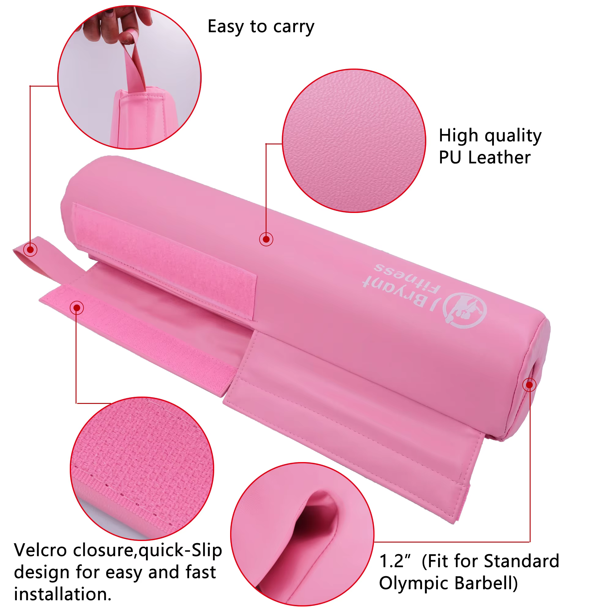 Coussin de squat antidérapant avec mousse optique