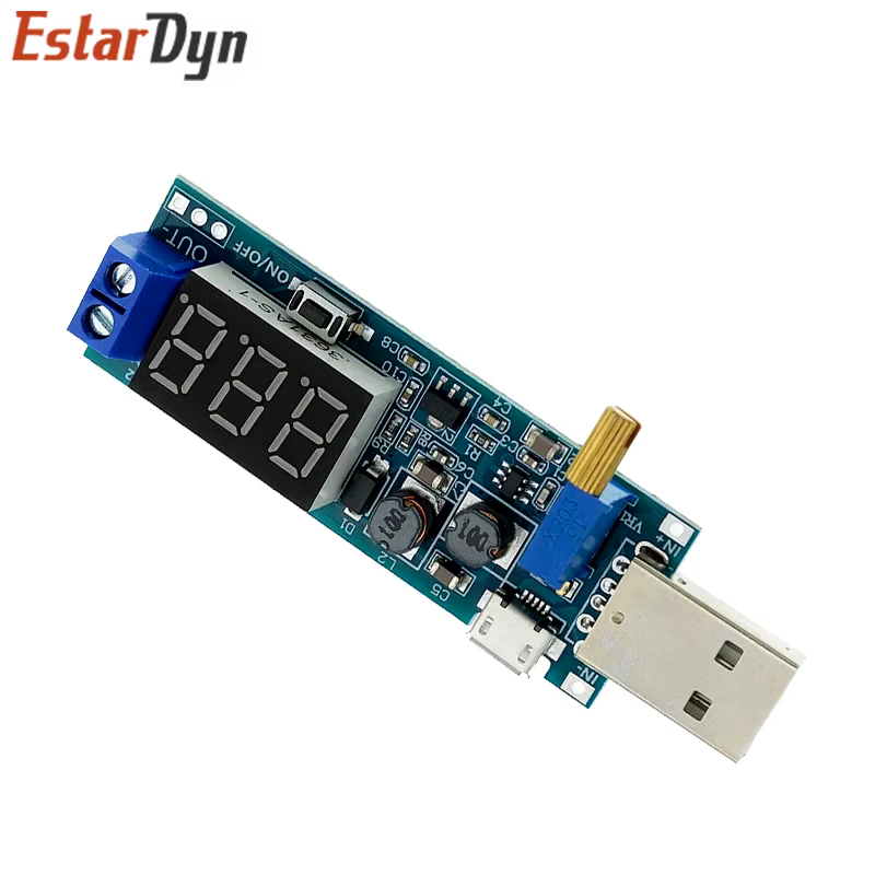 Convertisseur Boost Buck USB, Module d'alimentation élévateur/bas DC-DC 5V à 3.3V / 12V, sortie réglable DC 1.2V-24V