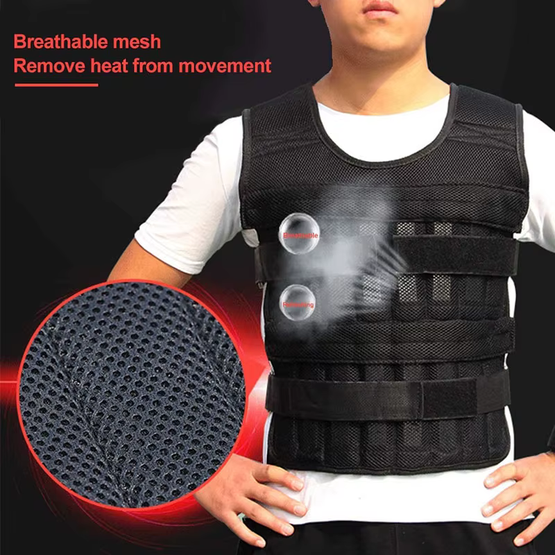Gilet de poids de chargement 15KG 30KG