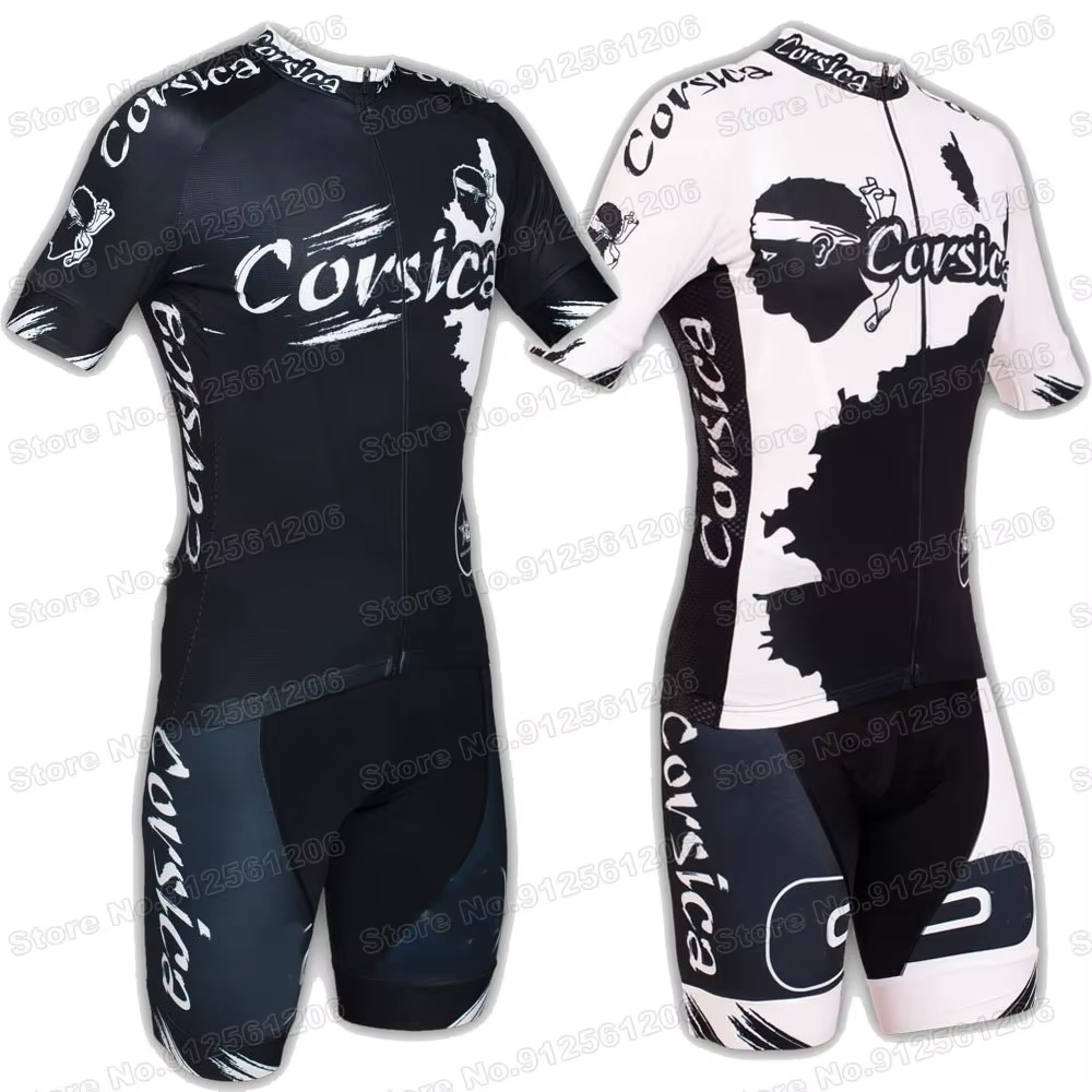 2022 Corsica Maillot de cyclisme ensemble hommes vêtements