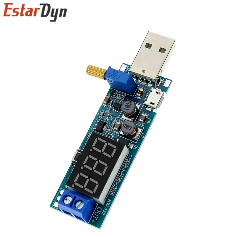 Convertisseur Boost Buck USB, Module d'alimentation élévateur/bas DC-DC 5V à 3.3V / 12V, sortie réglable DC 1.2V-24V