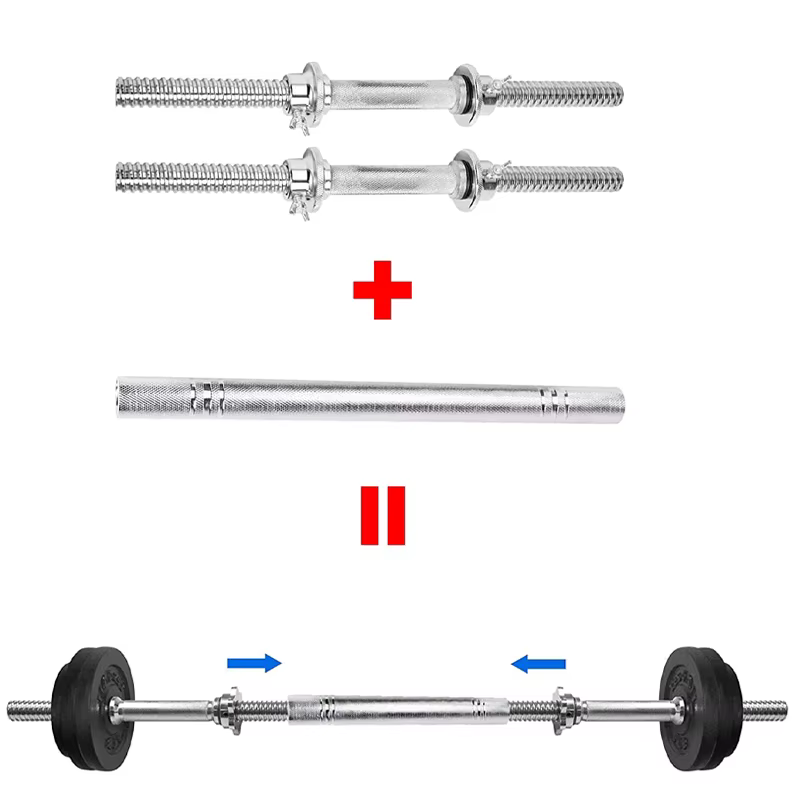Haltère en acier résistant à l'usure, barre d'extension d'haltères, accessoire de levage de poids, accessoires de rêve, connexion, salle de sport à domicile, le plus récent, 30cm, 40cm, 50cm