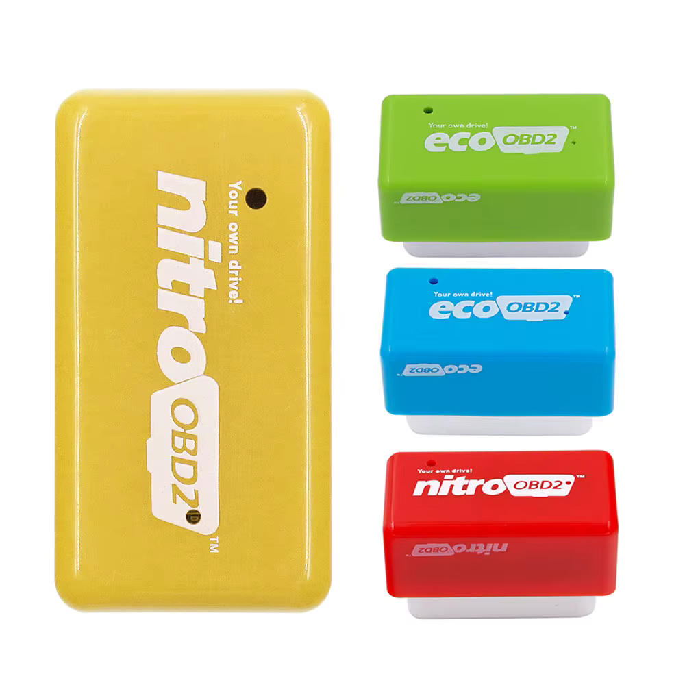 Nitro OBD2 EcoOBD2 Double boîte de réglage de puce ECU NitroOBD2 Eco OBD2 pour voiture Diesel Benzine 15% de carburant économiser plus de couple de puissance livraison gratuite