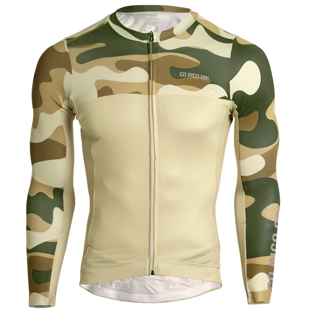 Go Rigo Go-Maillot de cyclisme à manches longues pour homme