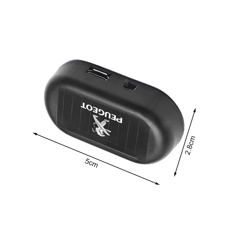 Accessoires de voiture sans fil : Capuchons de lampe LED clignotants antivol pour Peugeot 206 3008 208 508 2008 307 308 207 407
