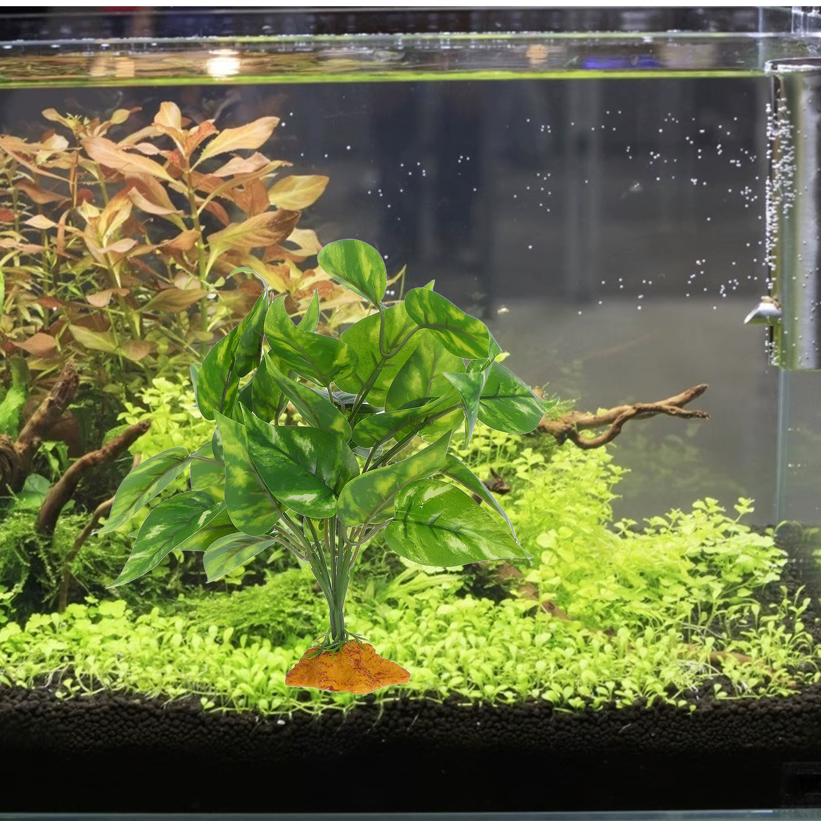 Plantes artificielles pour terrarium, habitat réaliste pour reptiles, bonsaï, plante artificielle, décoration pour terrarium de dragon barbu, accessoires pour aquarium de poissons