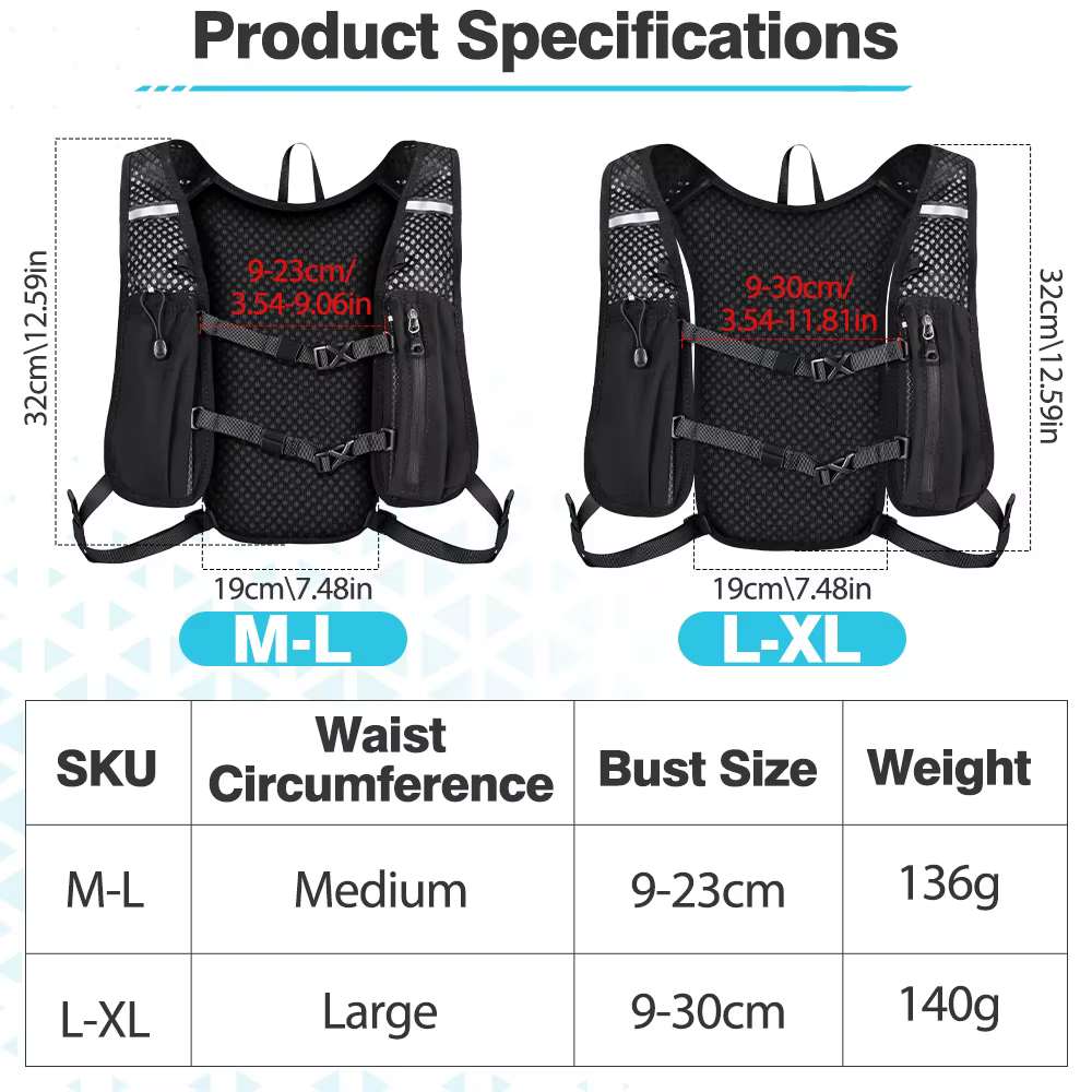 Sac à dos de trail running NEWBOLER M/L