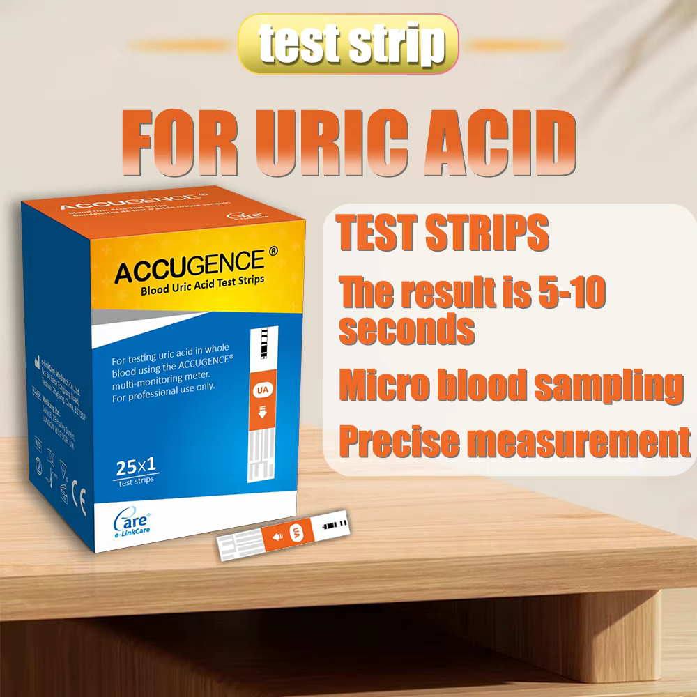 ACCUGENCE Bandelettes de test pour la cétone sanguine, l'hémoglobine, l'acide urique et la glycémie, pour le suivi du diabète, de la goutte, de l'hémoglobine et de l'anémie, uniquement
