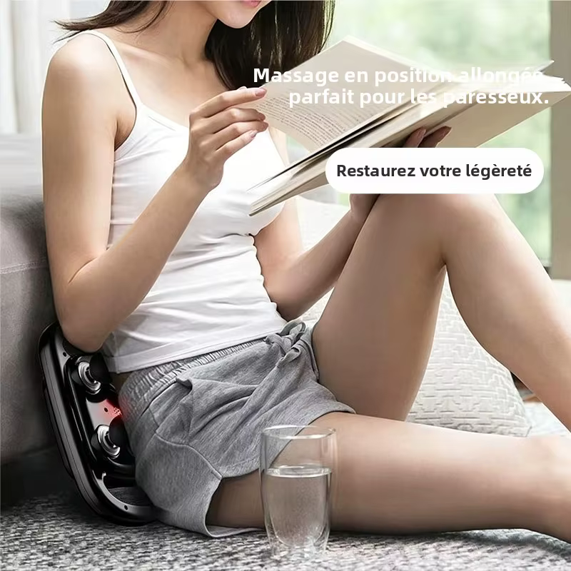 Pistolet de massage fascia haute puissance à 6 têtes, relaxant musculaire fitness, appareil de massage des tissus profonds pour soulager la fatigue corporelle complète