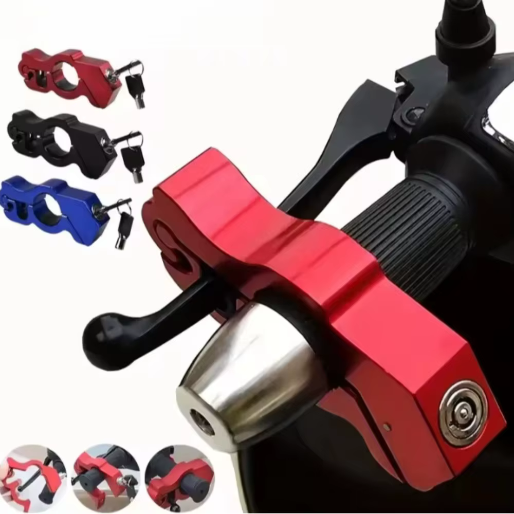 Verrou de guidon antivol, poignée d'accélérateur en alliage d'aluminium pour vélo électrique, moto, vélo, dispositif de sécurité Portable, verrouillage de stationnement