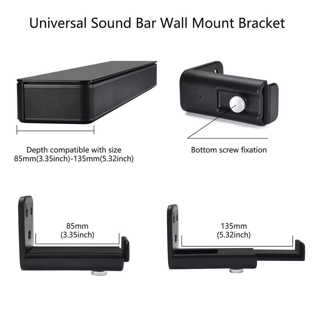Barre de son support de montage mural Anti-chute barre de son haut-parleur support mural cloison sèche barre de son support mural pour Samsung Vizio LG pour Bose