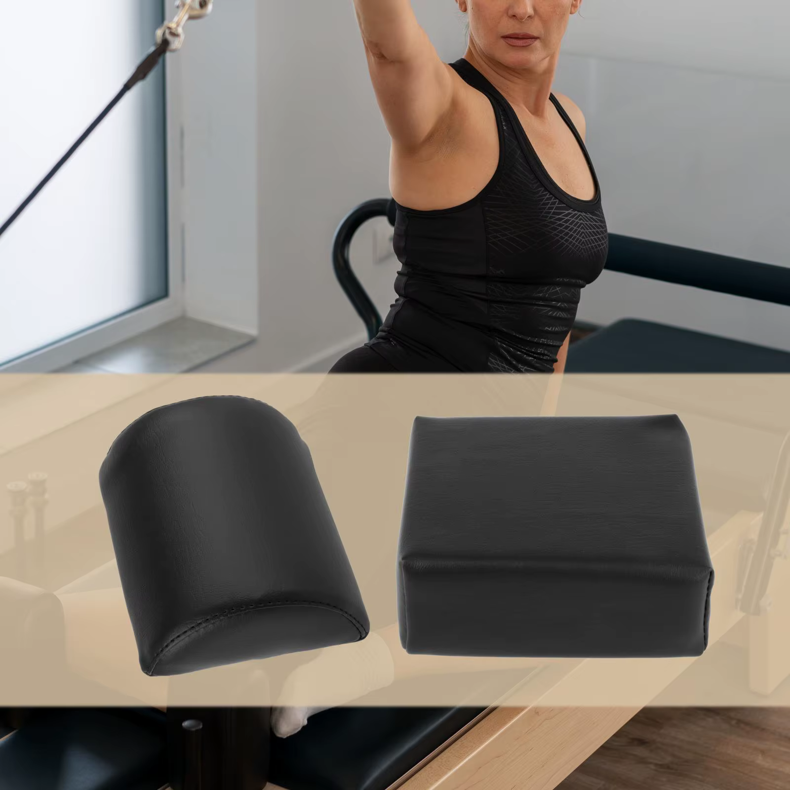 Oreiller Pilates, accessoires de réformateur ergonomiques pour l'exercice et l'entraînement au bureau