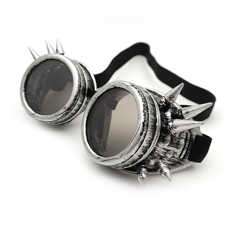 Lunettes Steampunk lunettes de Cosplay à pointes Vintage, lunettes Steampunk rétro gothiques Punk pour accessoires de Cosplay de fête costumée