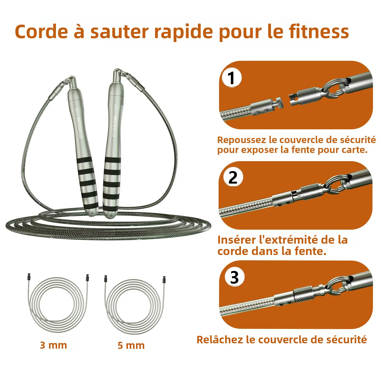 Sport corde à sauter boxe remplacement sport musculation lesté crossfit sport homme musculation sport saut poids fitness Gym m