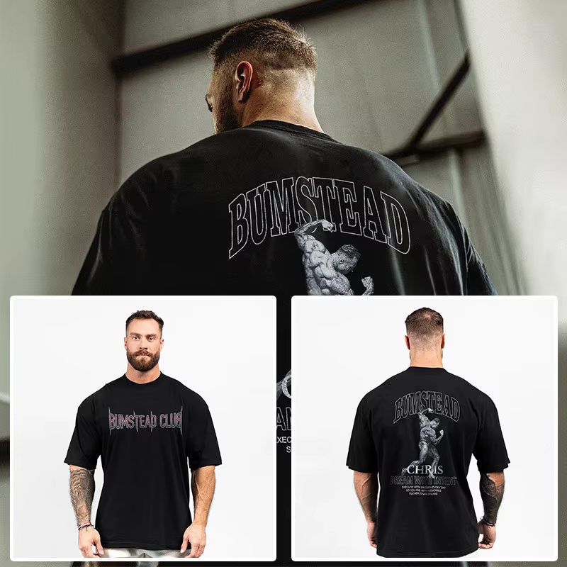 T-shirt décontracté CBUM Chris American pour l'entraînement et la gym