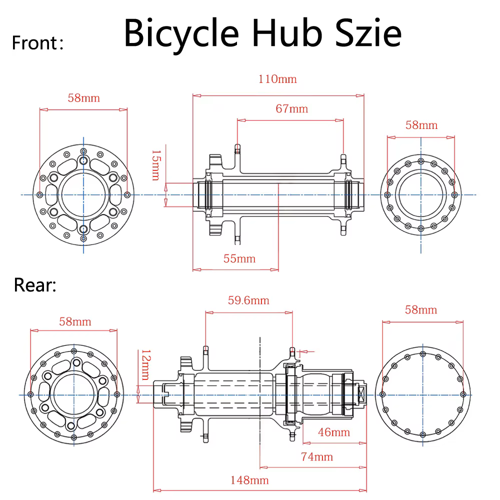 BOOST moyeu de vélo vtt 148x12mm moyeux de vélo en aluminium 6 griffes 120 clic 110x15MM 32H HG XD MS Micro Spline 8 9 10 11 12 vitesses 498