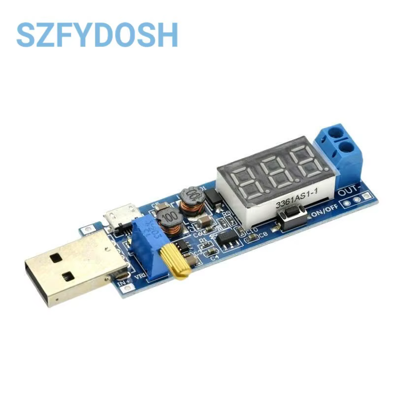 Boost Buck Converter USB Step ettes/Down Power Supply Tech DC-DC 5V à 3.3V / 12V Réglable Out DC 1.2V-24V