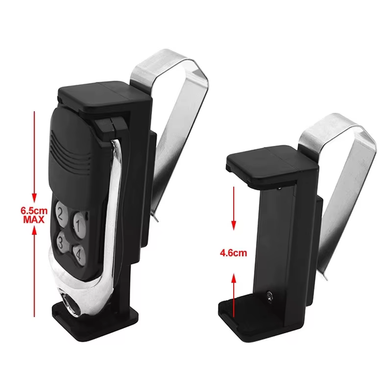Clip de fixation pour pare-soleil de voiture, télécommande de porte 47-68mm pour porte de Garage, porte-clés de voiture, barrière, ouvre-porte universel, installation rapide