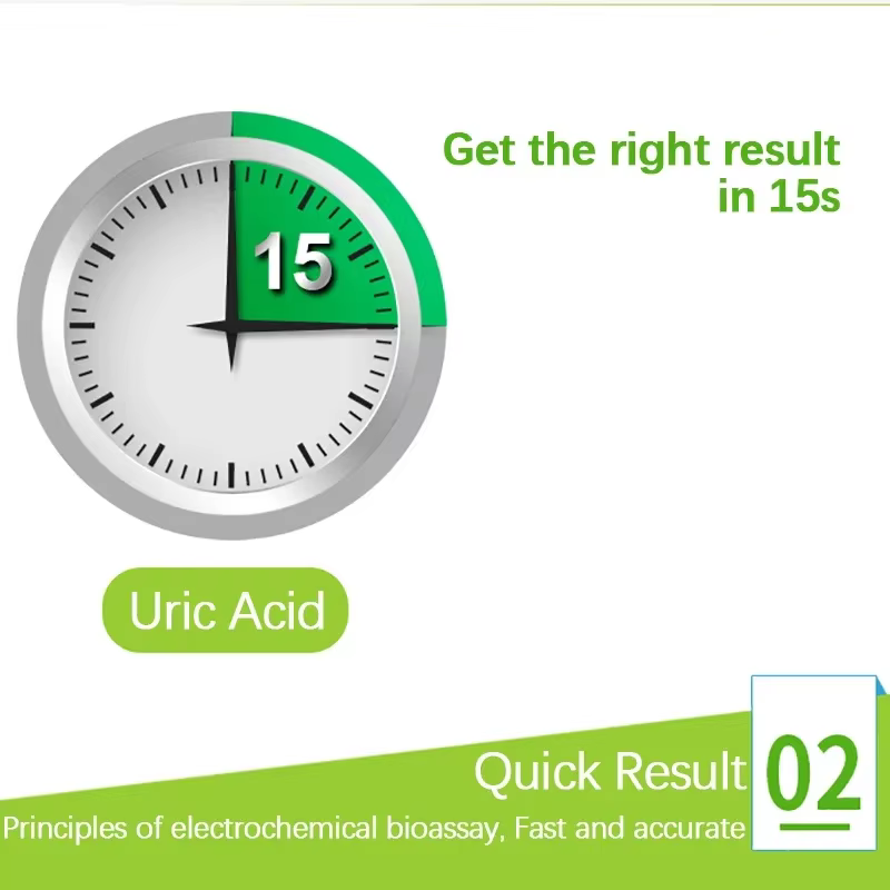 BeneCheck – lecteur automatique d'acide urique, 10/25 pièces, bandelettes de test et aiguilles de ponction pour la mesure de l'acide urique, moniteur de goutte monochrondroïtique inclus!