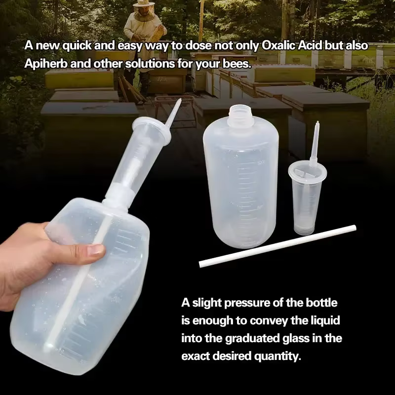 Seringue de dosage d'acide oxalique pour mesurer la quantité précise, traitement contre les varroas, flacon distributeur d'acide oxalique, outils d'apiculture