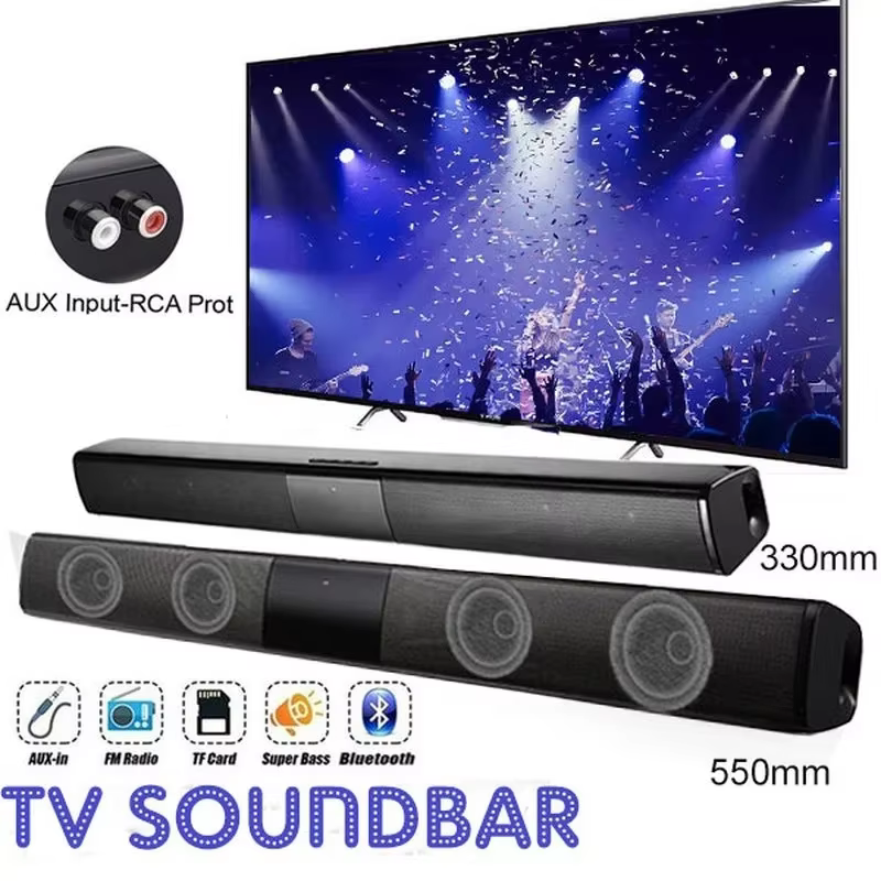 Système sonore de cinéma maison, haut-parleur Bluetooth, haut-parleurs d'ordinateur pour TV, barre de son, caisson de basses, Radio, Center de musique, colonne de boîte de flèche
