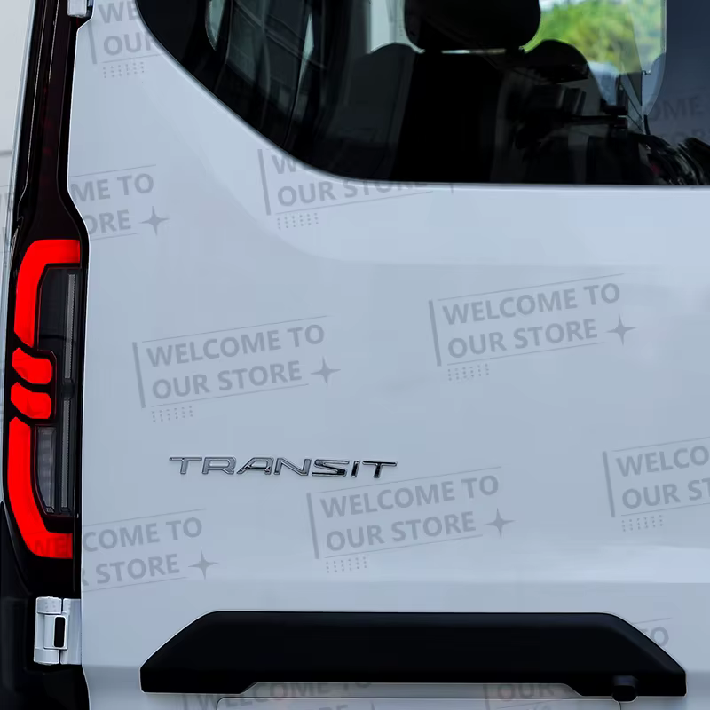Autocollant de voiture pour Ford Transit personnalisé MK6 MK7 MK8 Van Tourneo Tuning, Logo en métal 3D, Badge, accessoires d'emblème de coffre arrière