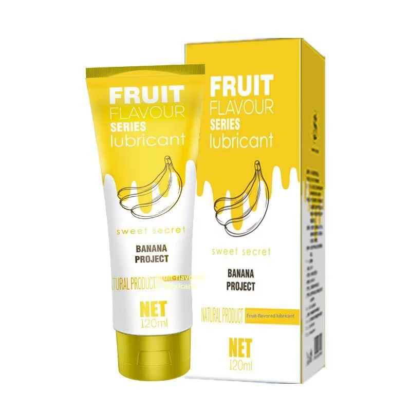 Lubrifiant à saveur fruitée, 120ml, pour sexe oral, acide hyaluronique, à base d'eau, pour sexe anal, produits sexuels pour adultes