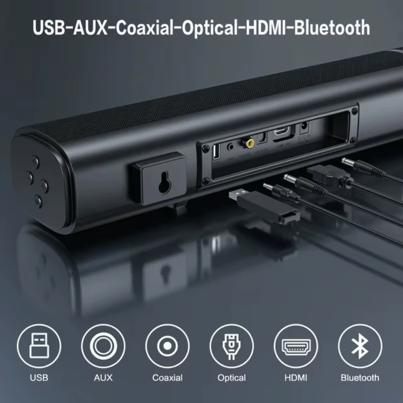 Barre de son puissante, système sonore pour Home cinéma, haut-parleur TV, caisson de basses avec télécommande, son stéréo HIFI, Audio Bluetooth