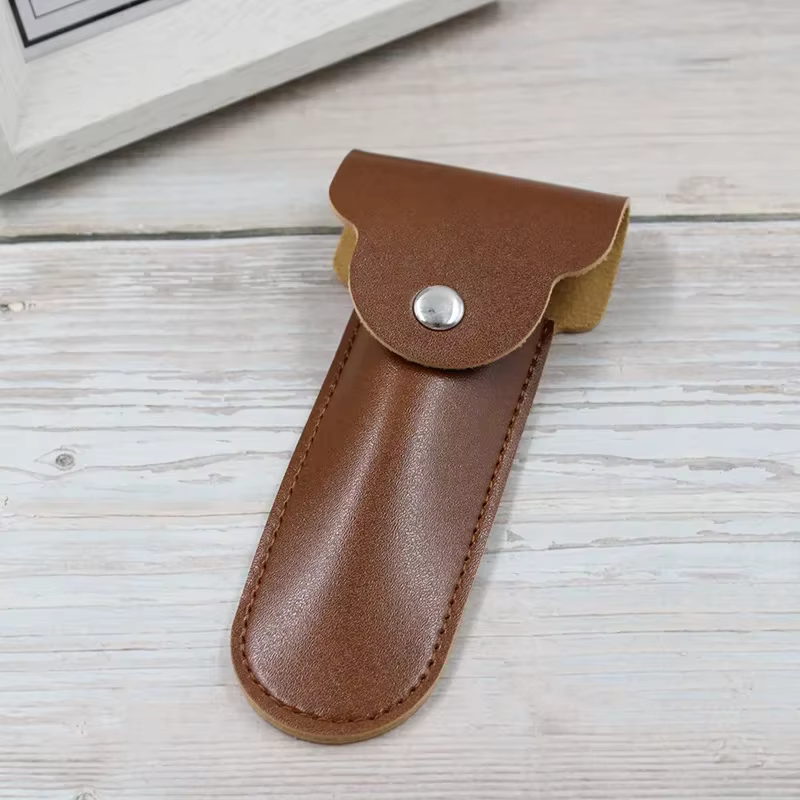 Étui de rasoir de voyage, étui de support pour rasoir manuel à Double bord, rasoir de sécurité en cuir PU, accessoires d'outils de rasage portables
