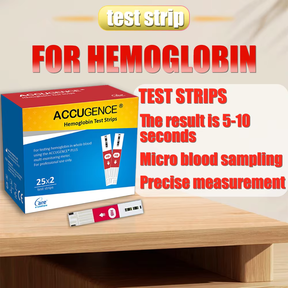 ACCUGENCE Bandelettes de test pour la cétone sanguine, l'hémoglobine, l'acide urique et la glycémie, pour le suivi du diabète, de la goutte, de l'hémoglobine et de l'anémie, uniquement