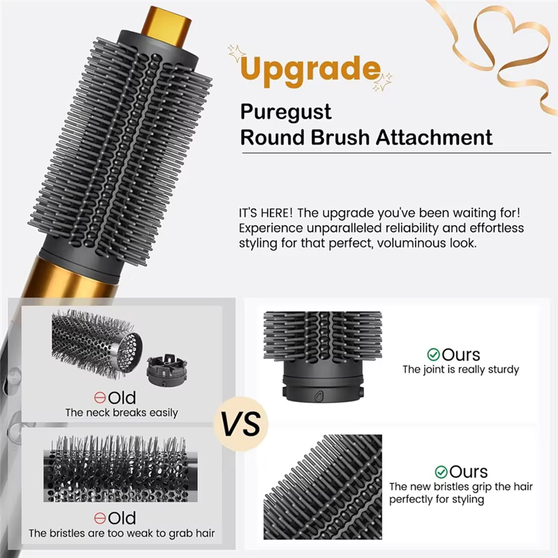 A78E-pour Dyson Airwrap HS01/HS05 HS08 fixation de brosse ronde/Airwrap Coanda 2X brosse volumisante ronde pour cheveux bouclés
