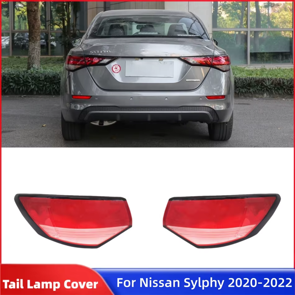 Couvercle d'objectif de feu arrière de voiture, accessoires pour Nissan Sylphy 2020 2021 2022, coque de feux antibrouillard