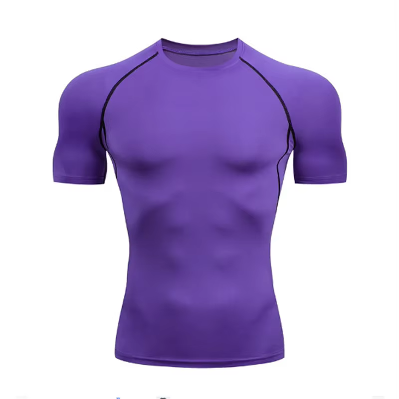 Chemises de course à compression pour hommes