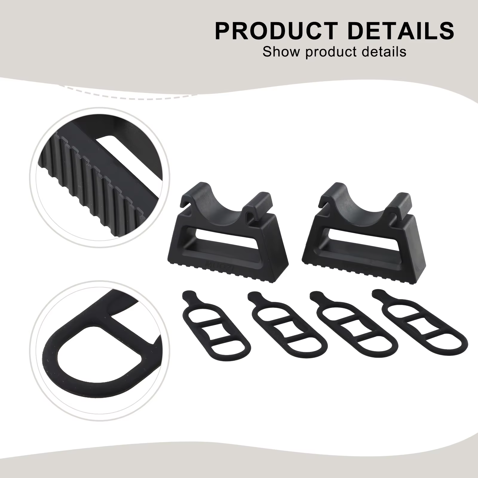 Support de guidon en plastique d'ingénierie pour réparation de vélo, support de guidon portable pour barres de 29 à 34mm avec base antidérapante, paquet de 2
