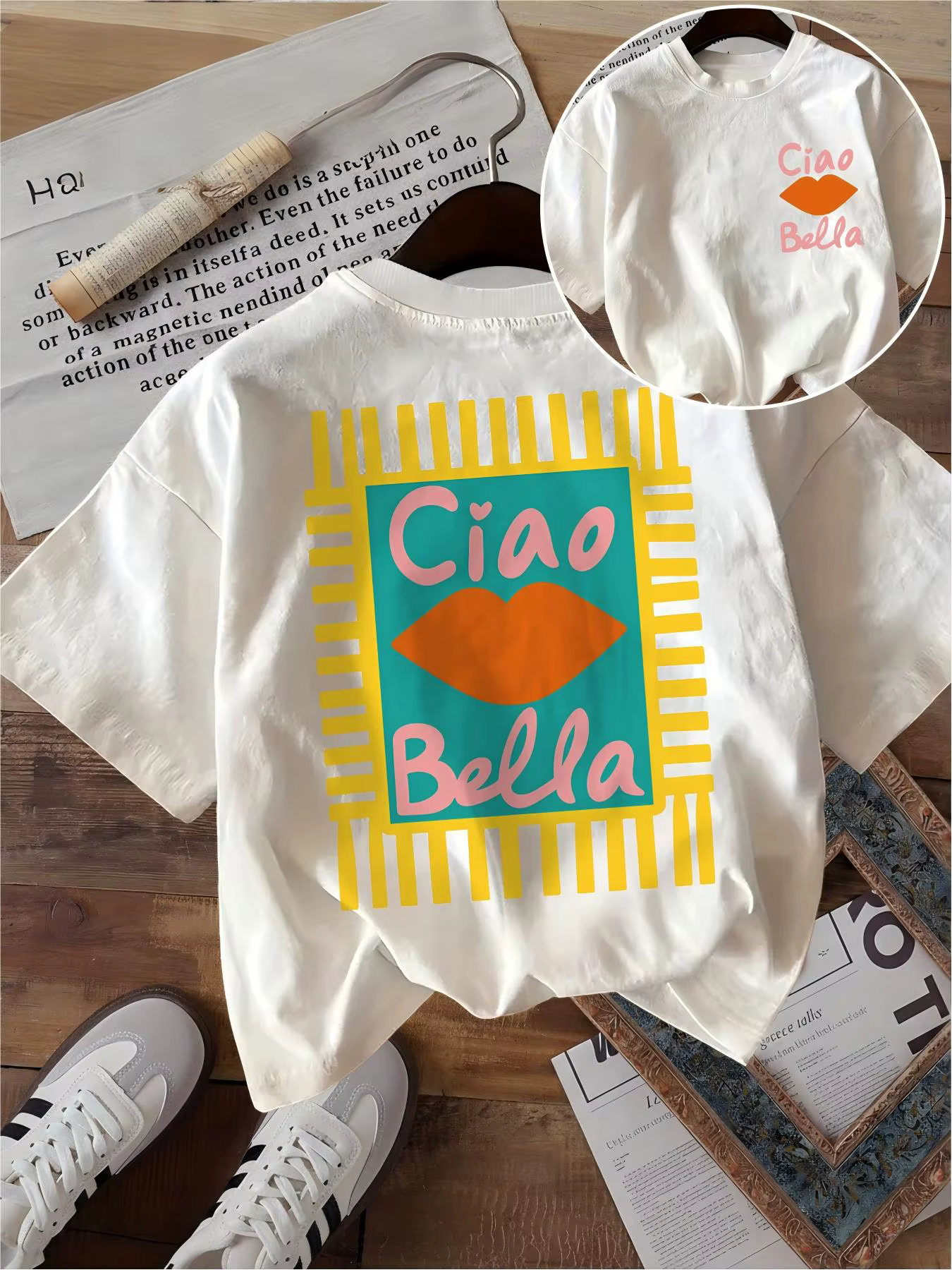 T-shirt Ciao Bella pour femme