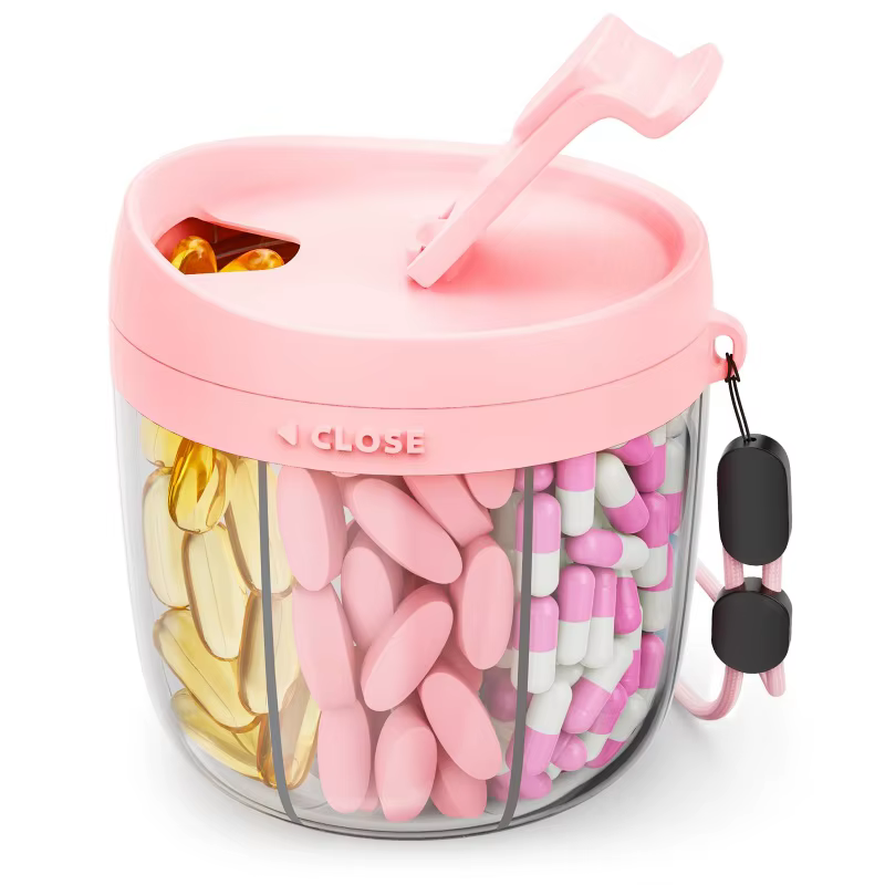 Boîte de rangement Portable pour suppléments de vitamines à 7 compartiments
