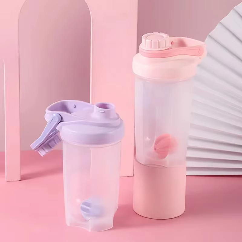 Bouteille Shaker de sport Portable, tasse de protéines en plastique pour salle de sport, mélange de protéines en poudre, tasse d'eau de sport sans BPA, 1 pièce