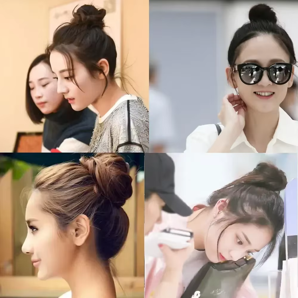 Artificiel astique à cheveux pour chignon, 6/2/8/9 cm, bandes pour queue de cheval, accessoires de coiffure