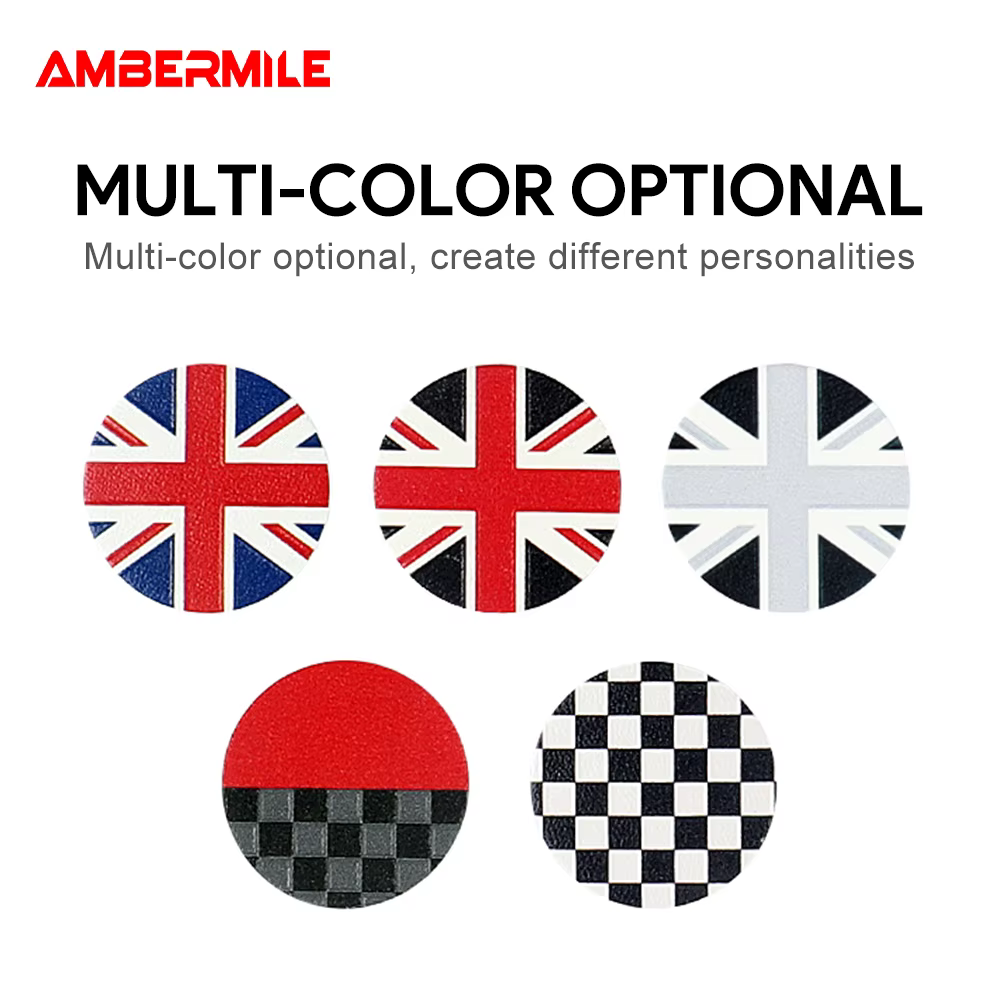 Accessoires de voiture pour MINI Cooper F55 F56 F57 F60 Countryman Clubman, contrôle Central du Volume, bouton multimédia, autocollant de style