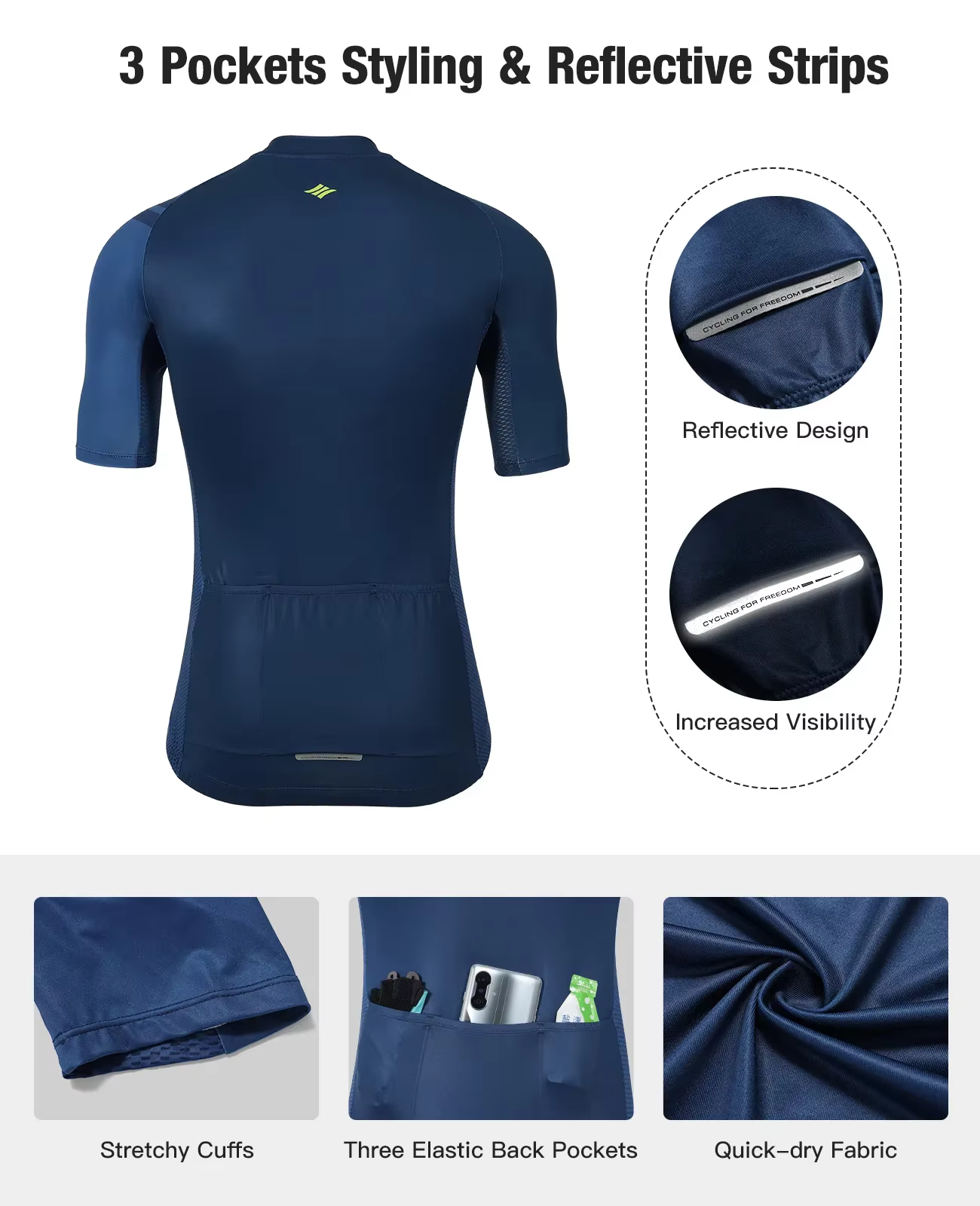 Santic – maillot de cyclisme pour hommes
