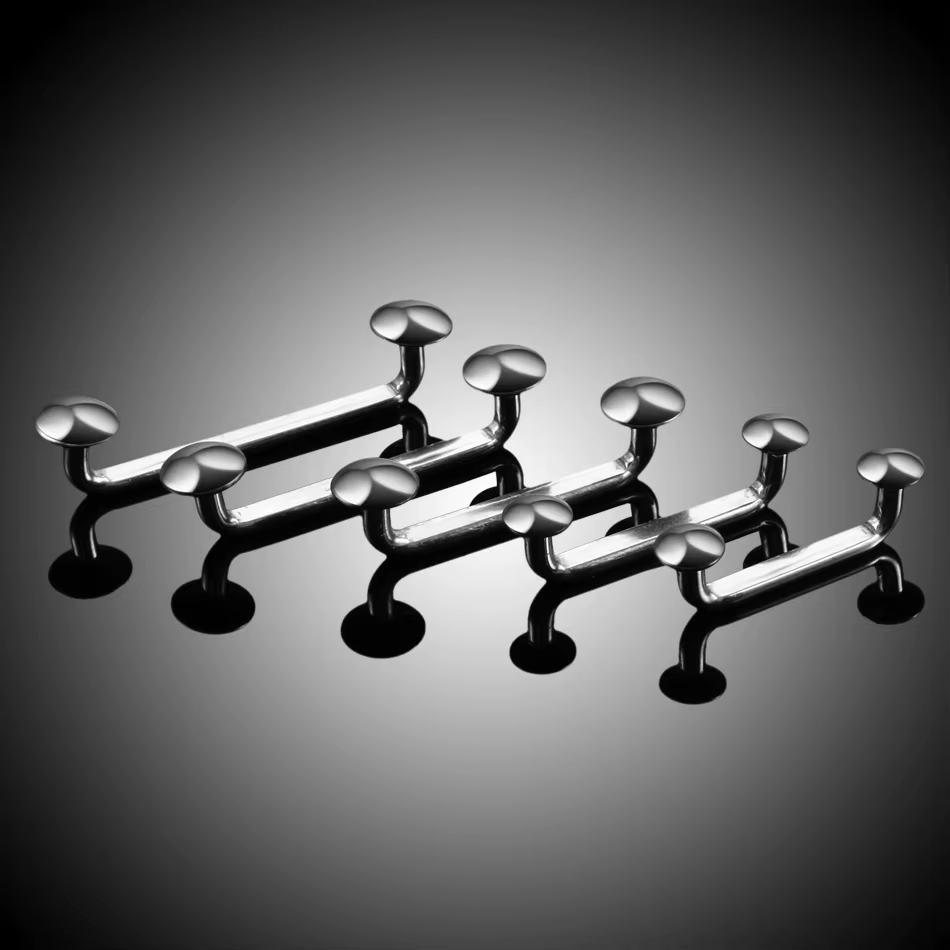 Barre de Surface en titane 16G 14G, filetage externe et interne, haltère industriel CZ, Micro ancres cutanées, anneau de perçage, bijoux Sexy, 1 pièce