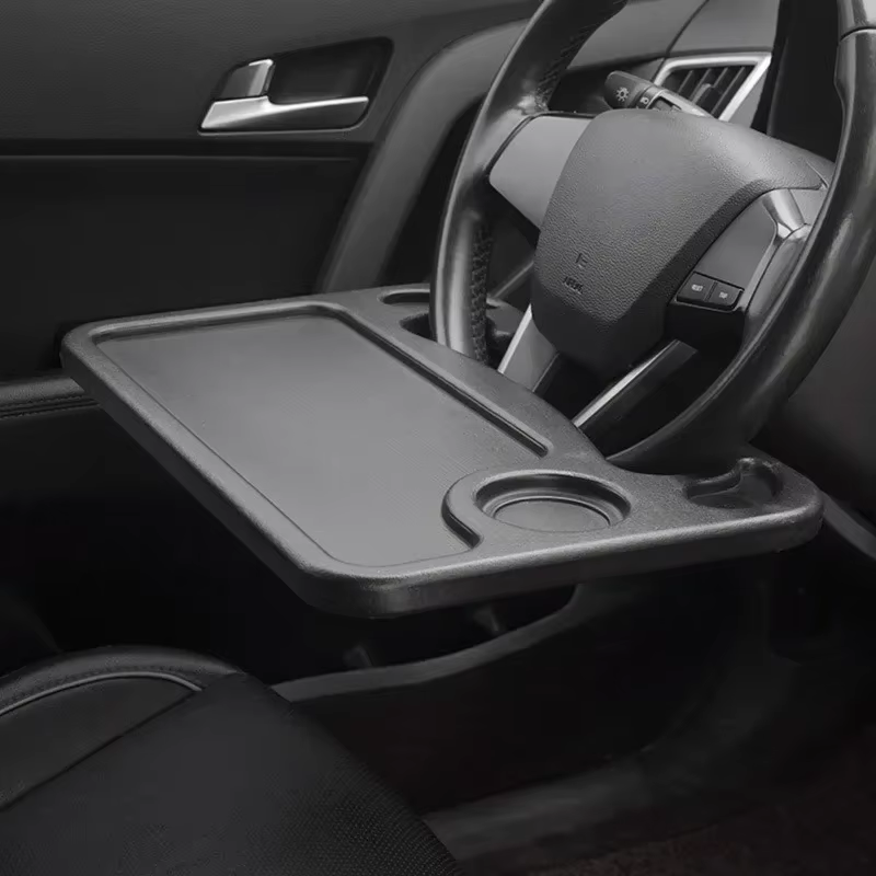 Volant de voiture, table à manger, plaque à manger de voiture, support à boissons, bureau d'écriture multifonctionnel, accessoires de table à manger de voiture