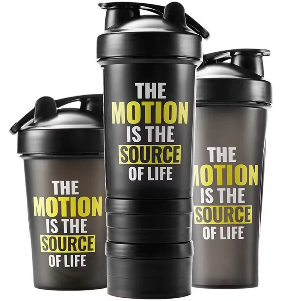 Shaker de poudre de protéines Cup400/600/650ml avec agitateur en métal