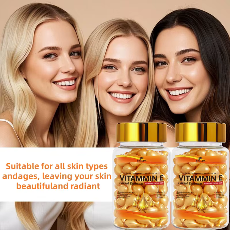 50 Capsules d'Acide Hyaluronique – Essence Hydratante et Réparatrice pour le Visage – Soin Profond Nourrissant – Atténuation de l'Acné et Réduction des Rides Fines