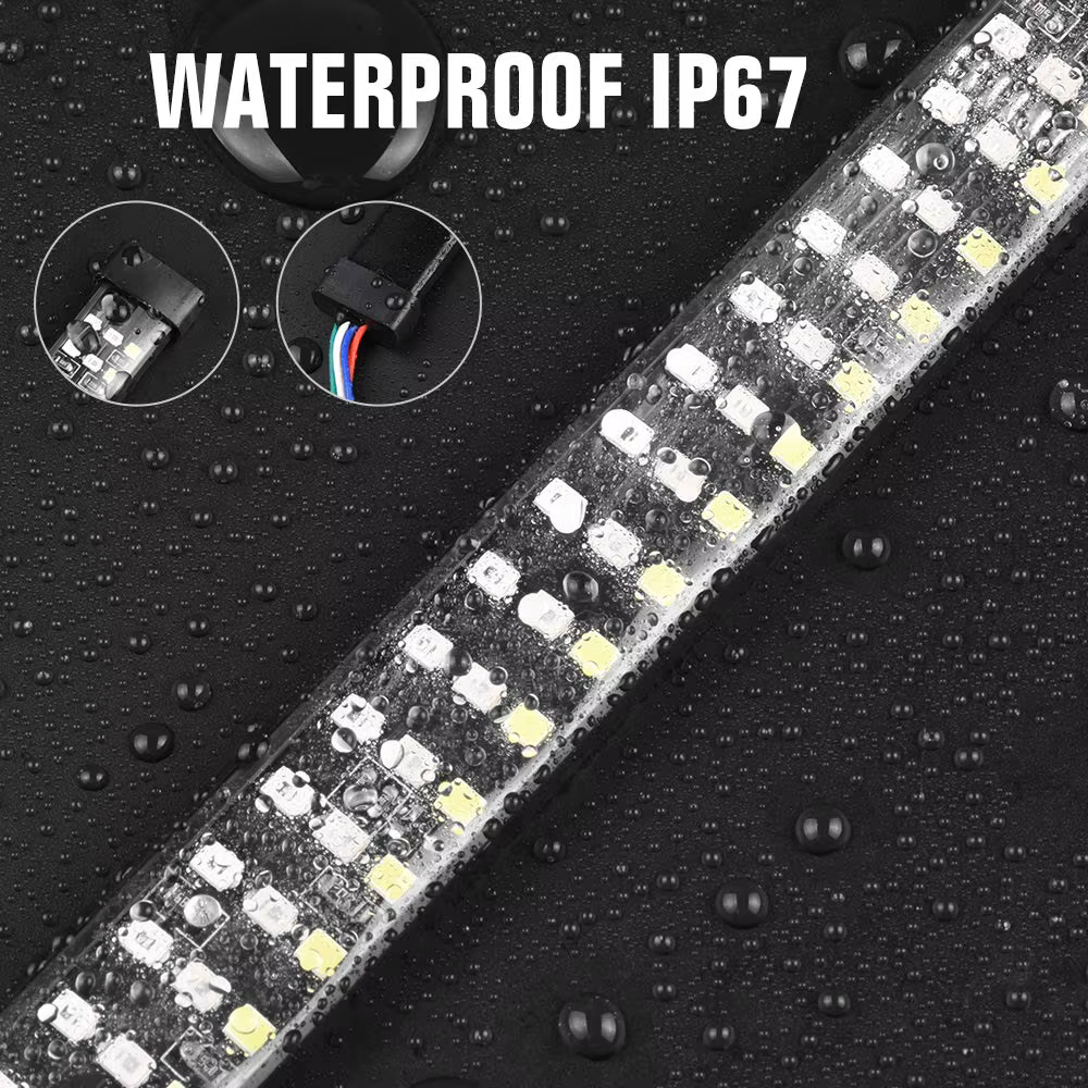 Barre lumineuse LED pour hayon de camion, 5 fonctions : clignotant, feux de circulation, feux de freinage, feux de recul, feux de détresse, 60 pouces, pour pick-up, SUV, remorque