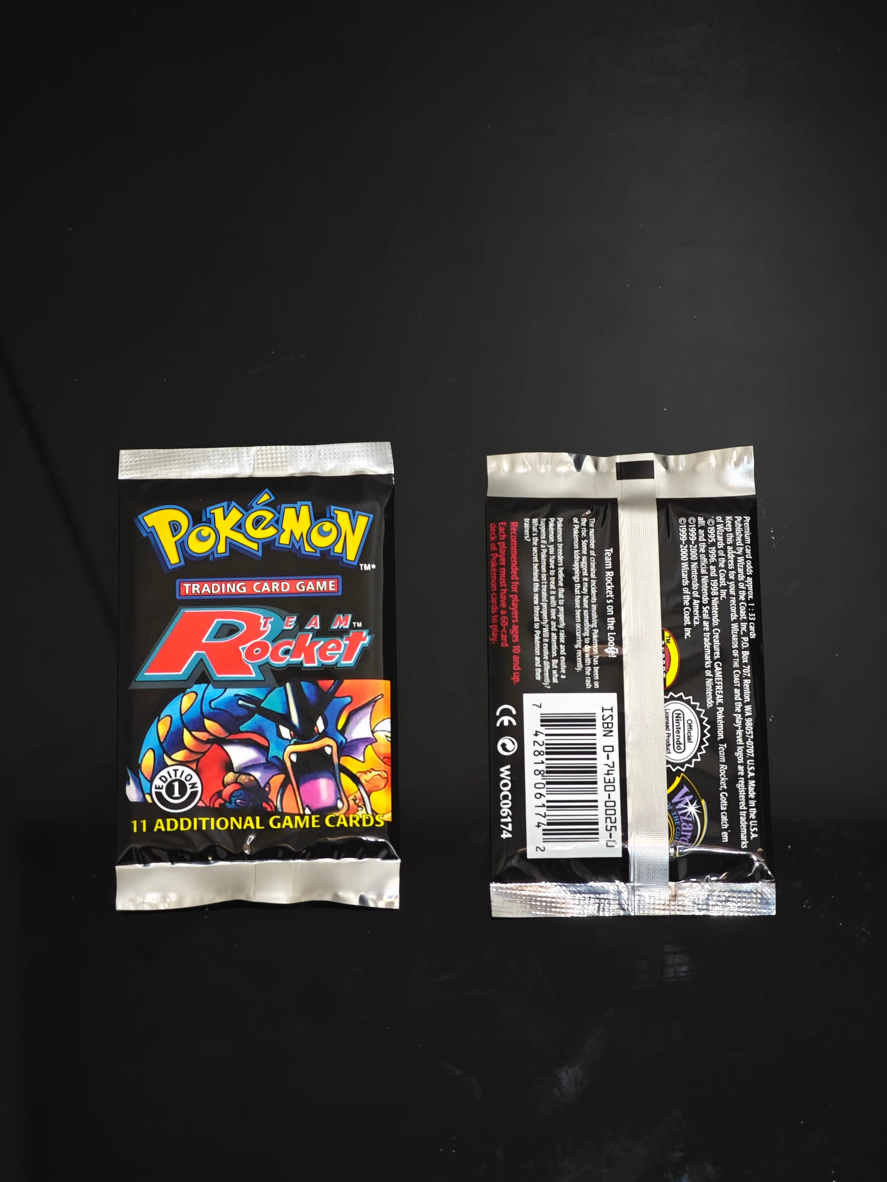 Boîte de boosters Pokémon Team Rocket 1ère Édition, cartes proxy PTCG, 36 sachets/boîte, cartes mystères, jeu de société de combat, cartes de qualité pour les fans