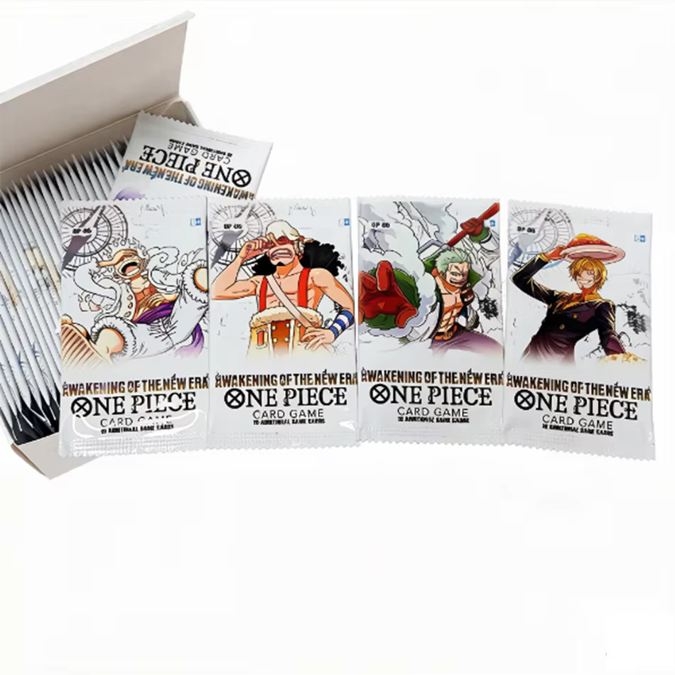 Cartes One Piece aléatoires 40/300 pièces, cartes de combat en anglais, jouets de collection, jeu de cartes à collectionner pour garçons, cadeaux pour enfants
