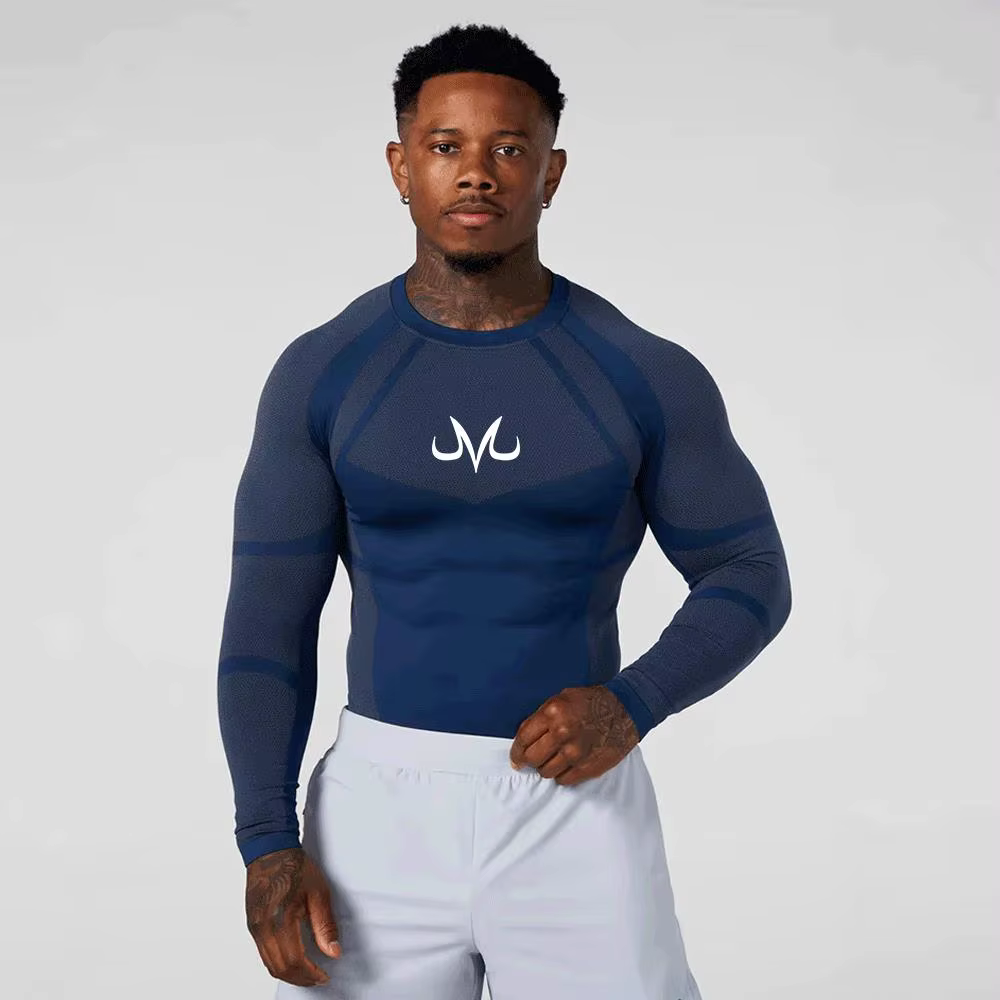 T-shirts de compression pour hommes – Vêtements de sport et d'entraînement en extérieur – Hauts respirants pour la course et l'exercice