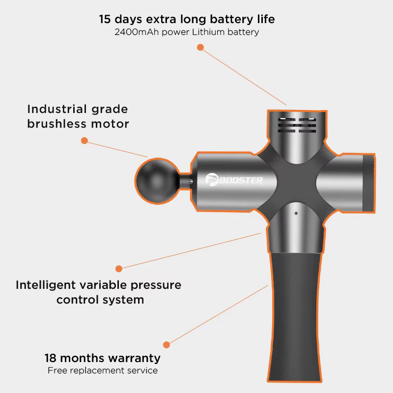 BOOSTER Pro 3 pistolet de Massage des tissus profonds stimulateur musculaire masseur corporel
